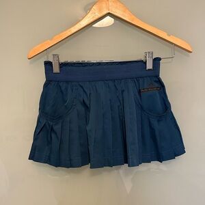 Adidas by Stella McCartney Navy Pleated Skirt Tennis